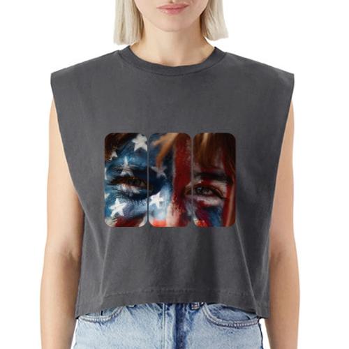 USA: Stars in Their Eyes - Washed Women´s Muscle Tank Top