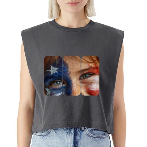 USA: Patriot Gaze - Washed Women´s Muscle Tank Top