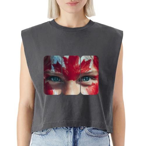 Canada: Northern Spirit - Washed Women´s Muscle Tank Top