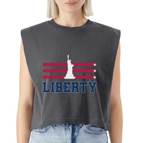 USA: Stars of Liberty - Washed Women´s Muscle Tank Top