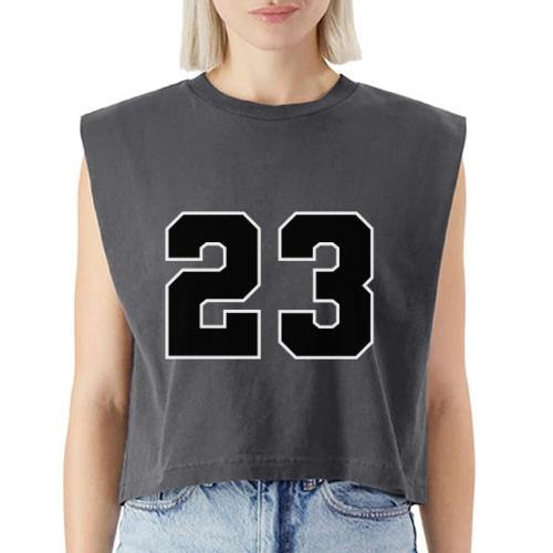 Varsity Number 23 Athletic Style - Washed Women´s Muscle Tank Top