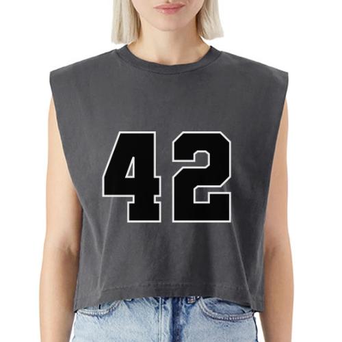 Varsity Number 42 Sports Style - Washed Women´s Muscle Tank Top