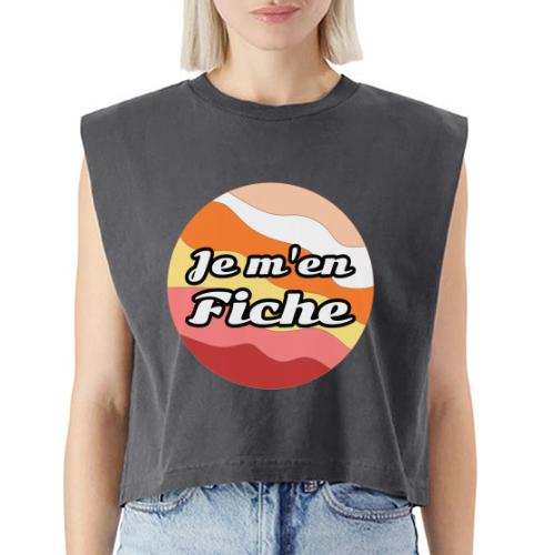 I don't care - Washed Women´s Muscle Tank Top