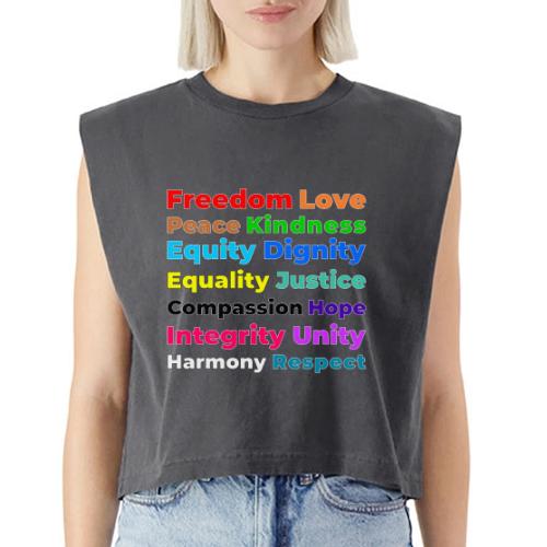 Words of Light - Washed Women´s Muscle Tank Top