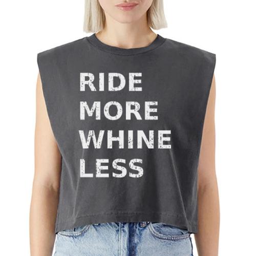 Ride More Whine Less - Washed Women´s Muscle Tank Top