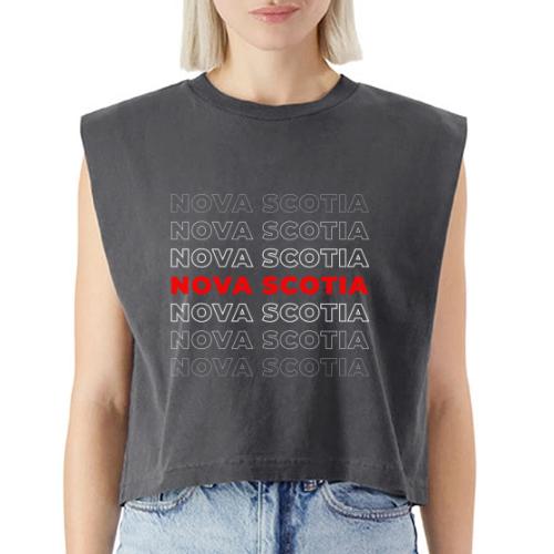 Nova Scotia Script - Washed Women´s Muscle Tank Top