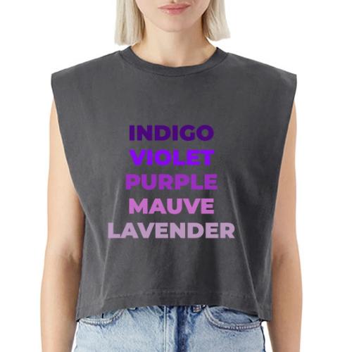 Shades of Purple - Washed Women´s Muscle Tank Top