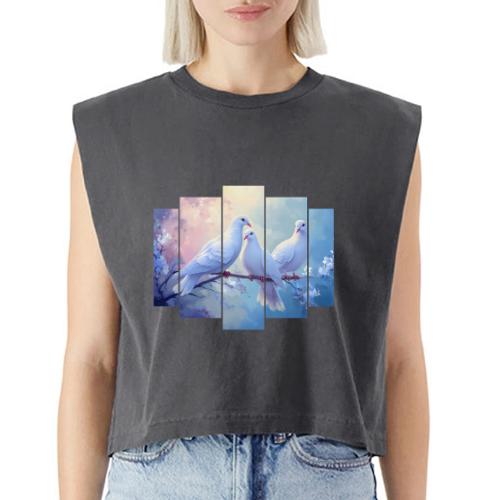 Symbols of Peace and Serenity - Washed Women´s Muscle Tank Top