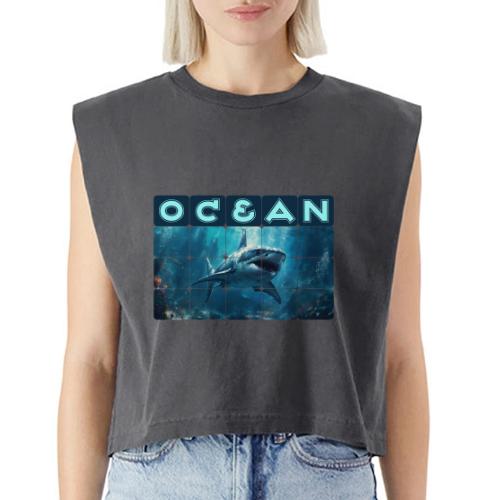 Ocean: Predator's Domain - Washed Women´s Muscle Tank Top