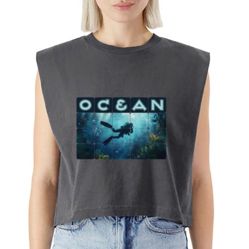 Ocean: Beneath the Blue - Washed Women´s Muscle Tank Top