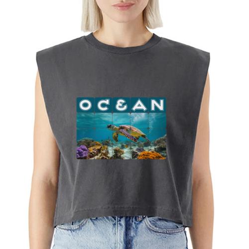 Ocean: Gentle Voyager - Washed Women´s Muscle Tank Top