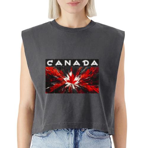 Canada Splash - Washed Women´s Muscle Tank Top