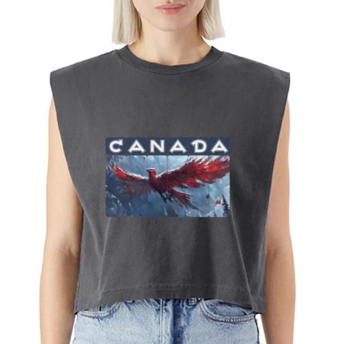 Canada Rising - Washed Women´s Muscle Tank Top