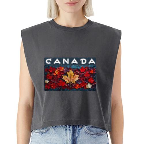 Canada's Living Canvas - Washed Women´s Muscle Tank Top