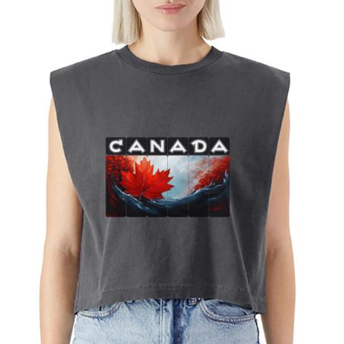 Canada Icon in Color - Washed Women´s Muscle Tank Top
