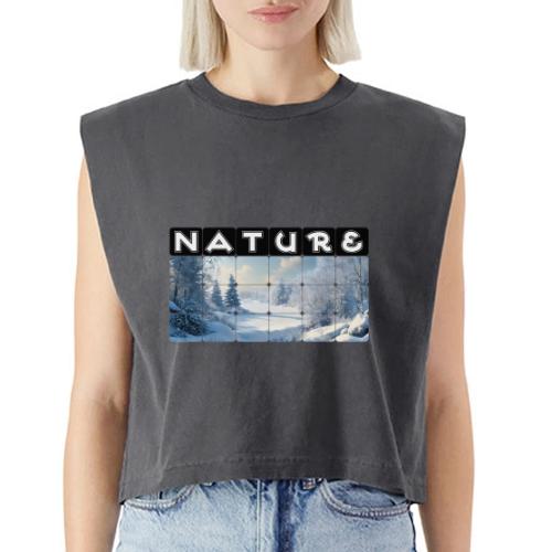 Nature: Frozen Horizon - Washed Women´s Muscle Tank Top