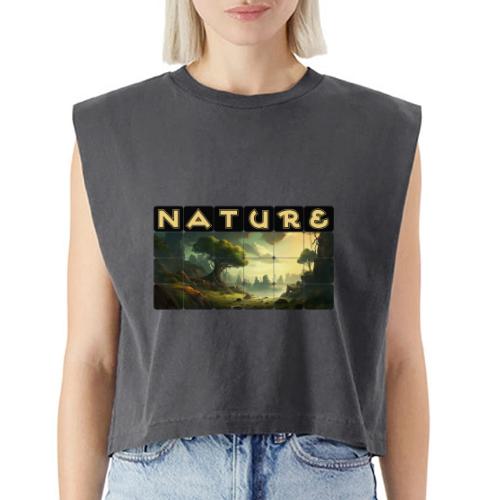 Whispers of Green Peaks - Washed Women´s Muscle Tank Top