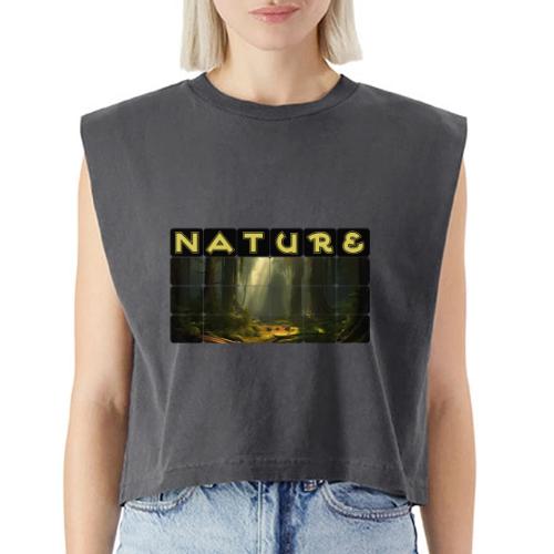 Nature: Sunlit Canopy - Washed Women´s Muscle Tank Top