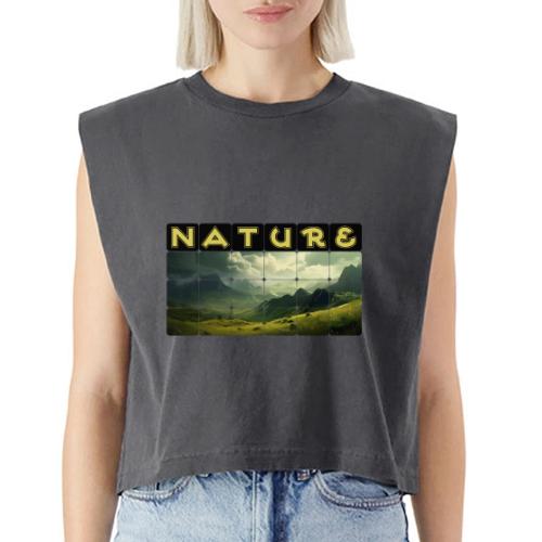 Nature: Verdant Peaks - Washed Women´s Muscle Tank Top