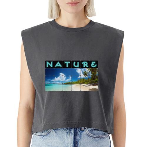 Nature: Island Bliss - Washed Women´s Muscle Tank Top