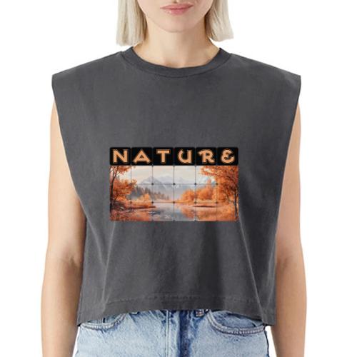 Nature: Autumn Glow - Washed Women´s Muscle Tank Top