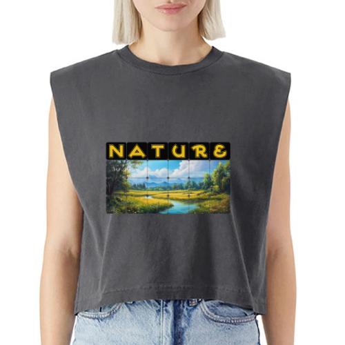 Nature: Season of Bloom - Washed Women´s Muscle Tank Top