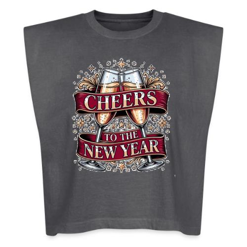 New Year's Champagne T-Shirt - Washed Women´s Muscle Tank Top