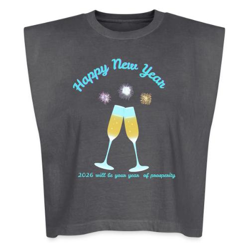 Happy New Year 2026 Prosperity Design - Washed Women´s Muscle Tank Top