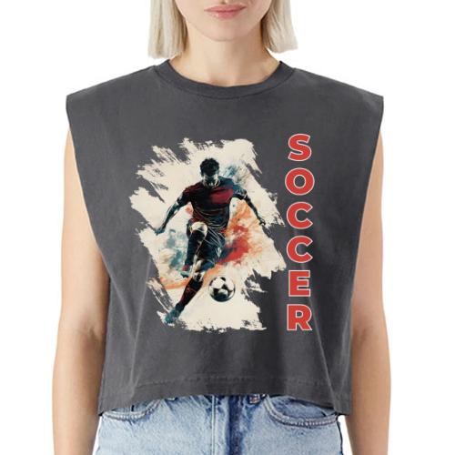 Soccer Blaze - Washed Women´s Muscle Tank Top