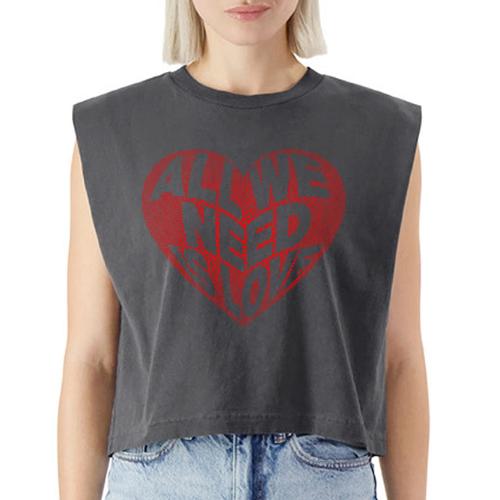 All We Need is Love in Heart - Washed Women´s Muscle Tank Top