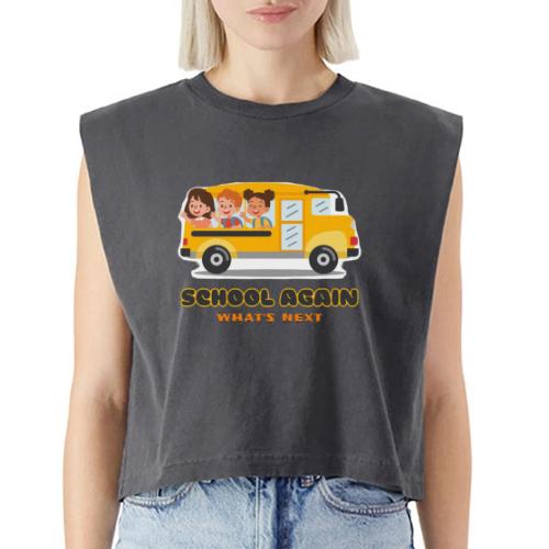 first day of school outfit- school again - Washed Women´s Muscle Tank Top