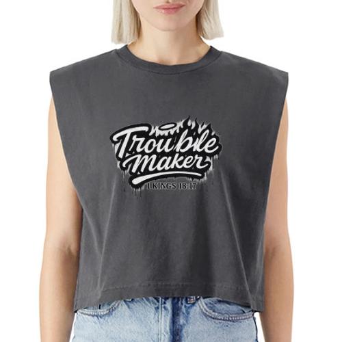 Troublemaker - Washed Women´s Muscle Tank Top