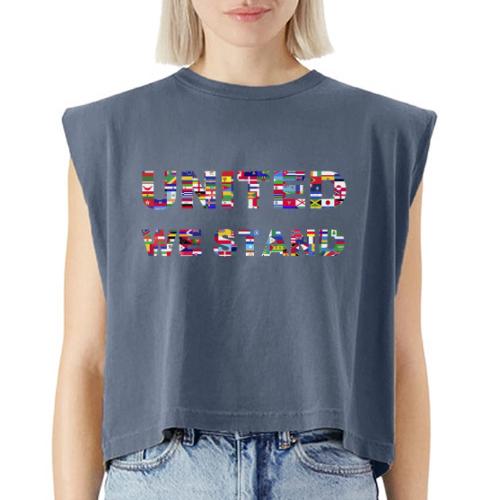 UNITED WE STAND - Washed Women´s Muscle Tank Top