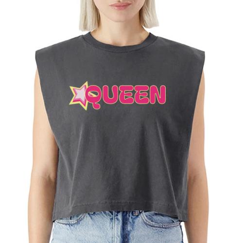 queen high resolution logo transparent 1 - Washed Women´s Muscle Tank Top