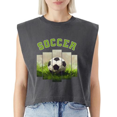 Soccer Focus - Washed Women´s Muscle Tank Top