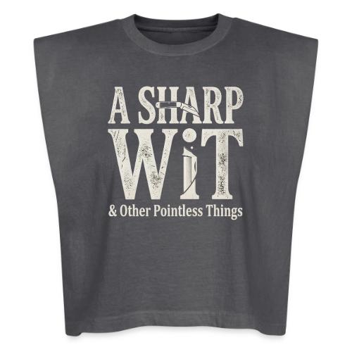 A Sharp Wit & Other Pointless Things - Knife Pun - Washed Women´s Muscle Tank Top