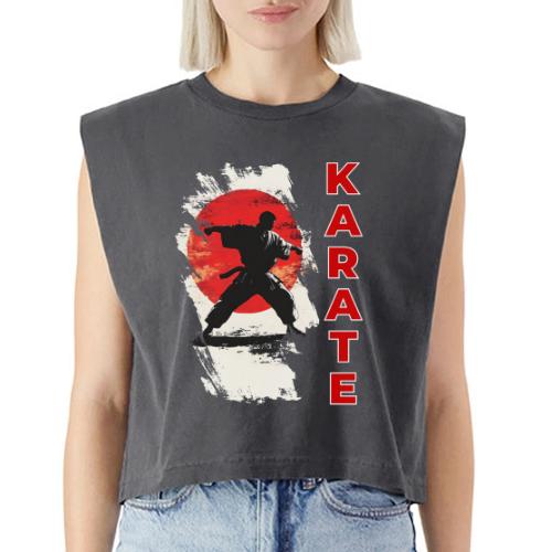 Karate: the spirit of discipline - Washed Women´s Muscle Tank Top