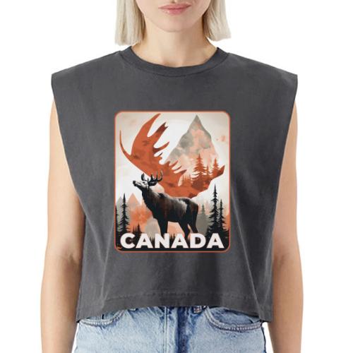 Canada Wild Spirit - Washed Women´s Muscle Tank Top