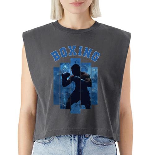 Boxing Never Stops - Washed Women´s Muscle Tank Top
