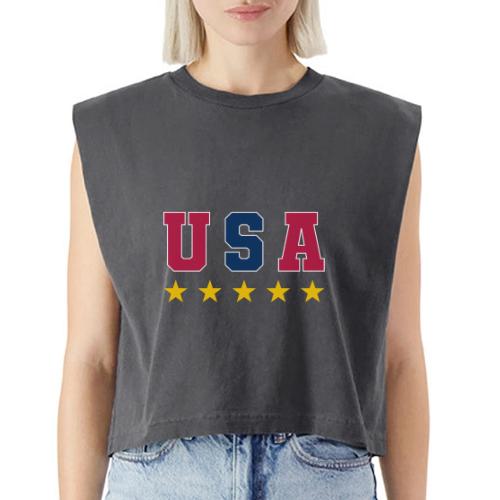 USA Varsity Stars - Washed Women´s Muscle Tank Top