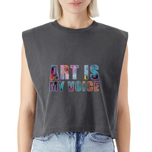 Art Is My Voice - Washed Women´s Muscle Tank Top