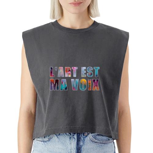 Art is my voice - Washed Women´s Muscle Tank Top