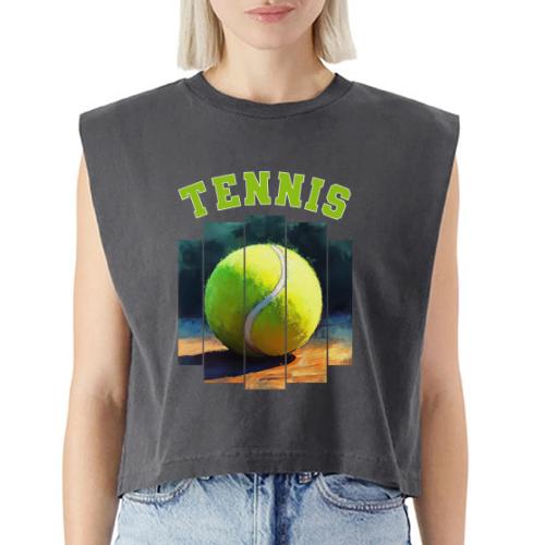 Tennis Vibes Only - Washed Women´s Muscle Tank Top