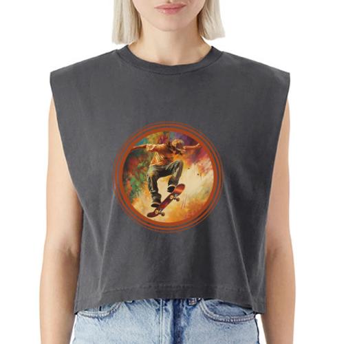 Skateboarding Mode On - Washed Women´s Muscle Tank Top
