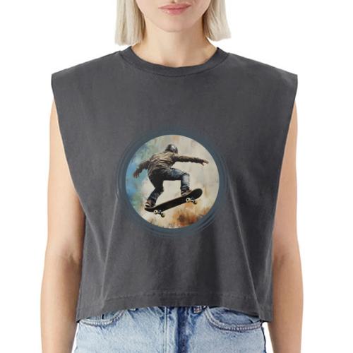 Skateboarding Energy - Washed Women´s Muscle Tank Top