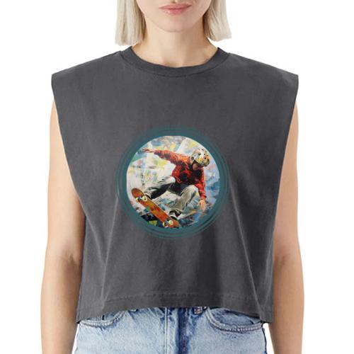 Skateboarding Fuel - Washed Women´s Muscle Tank Top