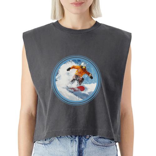 Snowboarding Edge - Washed Women´s Muscle Tank Top