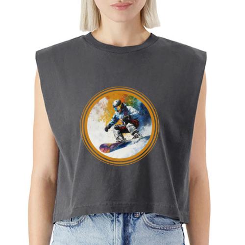 Snowboarding Dreams - Washed Women´s Muscle Tank Top
