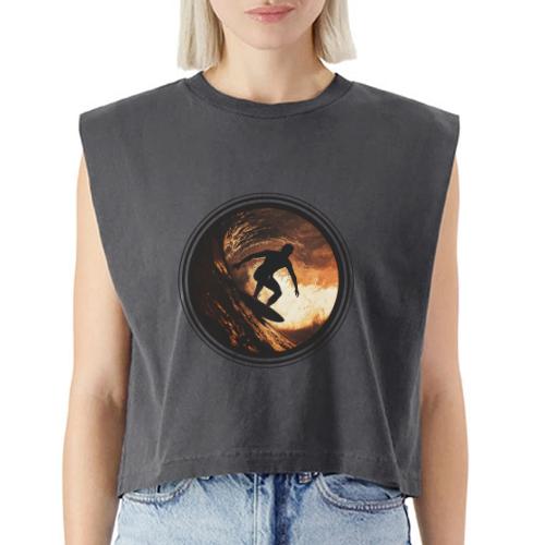Surfing Spirit - Washed Women´s Muscle Tank Top
