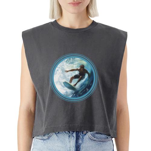 Surfing Freedom - Washed Women´s Muscle Tank Top